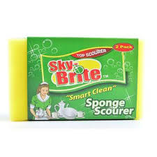 Skybrite Sponge Scouring Pads 2Pk